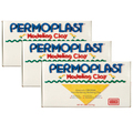 Amaco Permoplast Modeling Clay, Cream, 1 lb. Per Box, PK3 90058J